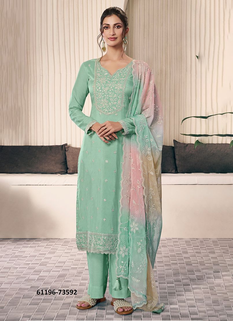OMBRE - Catalog # 61196 (Set of 4 Readymade Salwar Suits) MADE IN INDIA BY VINAY FASHION LLP OMBRE - Catalog # 61196 (Set of 4 Readymade Salwar Suits) MADE IN INDIA BY VINAY FASHION LLP