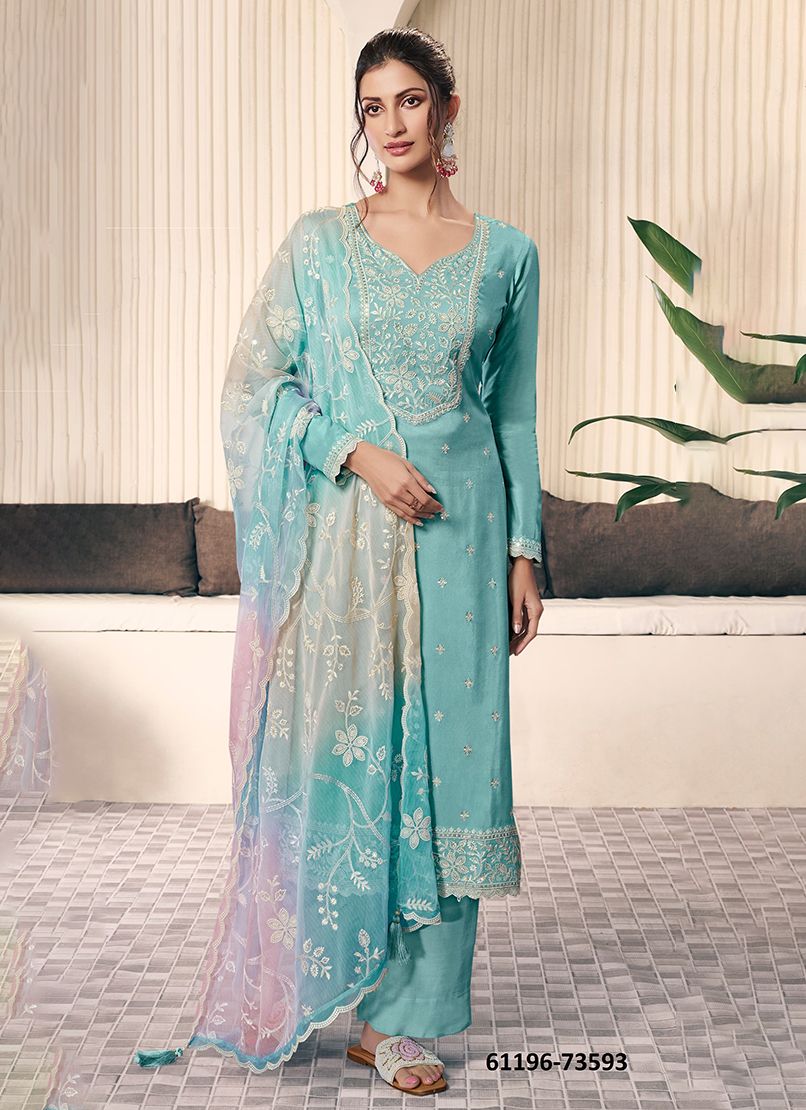 OMBRE - Catalog # 61196 (Set of 4 Readymade Salwar Suits) MADE IN INDIA BY VINAY FASHION LLP OMBRE - Catalog # 61196 (Set of 4 Readymade Salwar Suits) MADE IN INDIA BY VINAY FASHION LLP