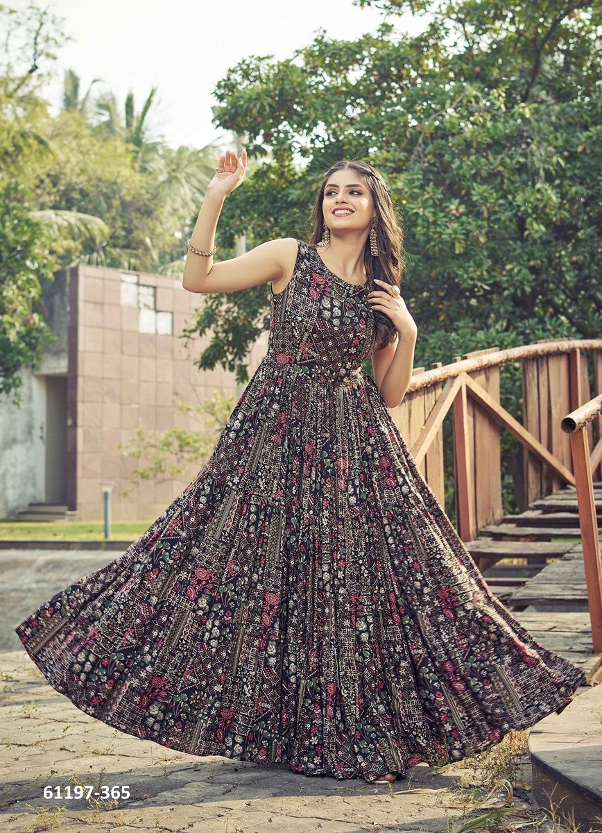 KALAKARNI - Catalog # 61197 (Set of 3 Readymade Women's Kurtis / Tops) MADE IN INDIA BY CHANSI TRENDZ
