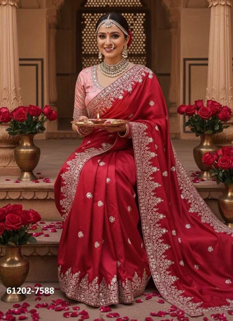 KARWA CHAUTH SPECIAL - Catalog # 61202 (Set of 15 Sarees) MADE IN INDIA BY MAHOTSAV