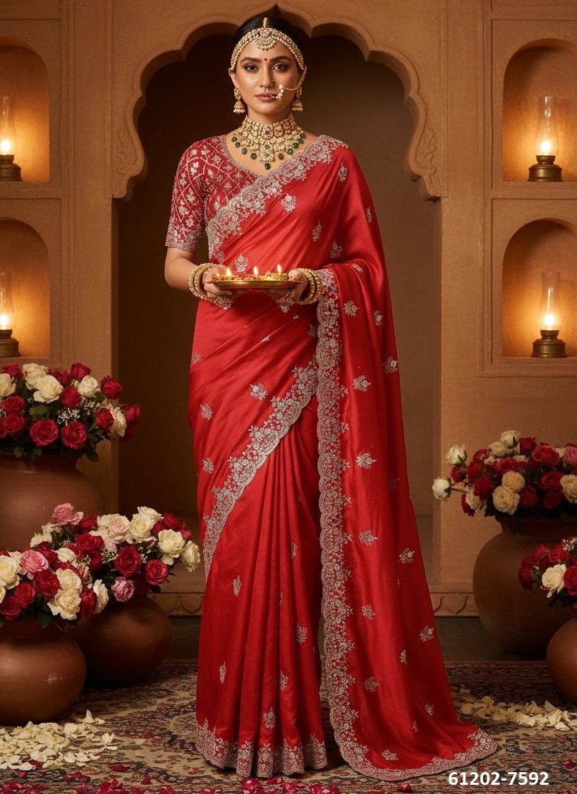 KARWA CHAUTH SPECIAL - Catalog # 61202 (Set of 15 Sarees) MADE IN INDIA BY MAHOTSAV