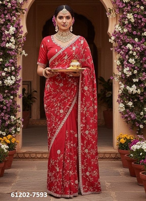 KARWA CHAUTH SPECIAL - Catalog # 61202 (Set of 15 Sarees) MADE IN INDIA BY MAHOTSAV