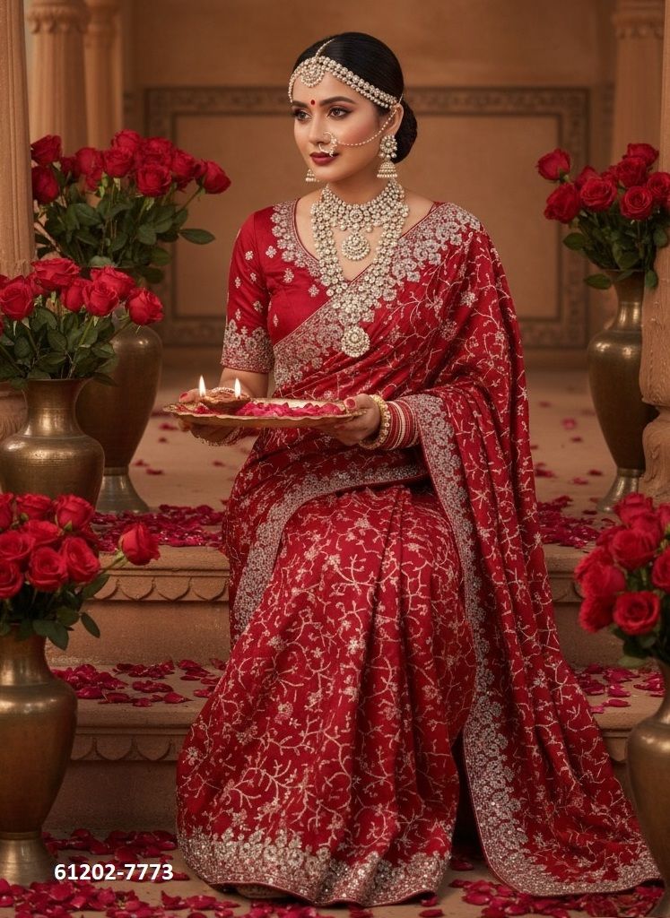 KARWA CHAUTH SPECIAL - Catalog # 61202 (Set of 15 Sarees) MADE IN INDIA BY MAHOTSAV