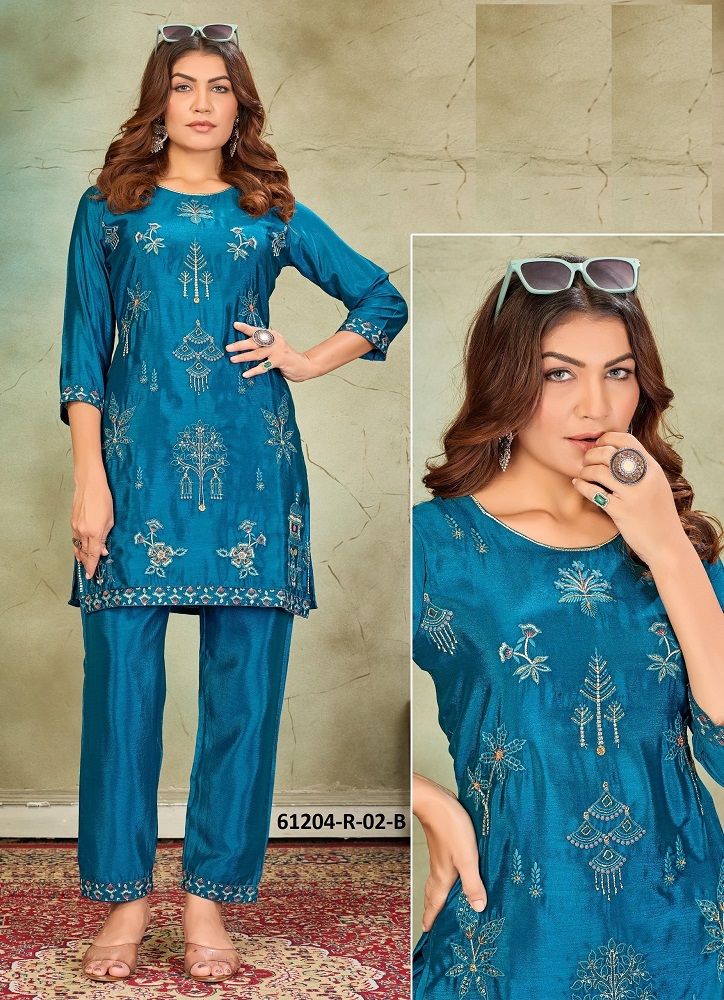 CO-ORD SETS R2 - Catalog # 61204 (Set of 4 SIZE-SETS [Tops With Bottoms]) MADE IN INDIA BY JAGRAASA