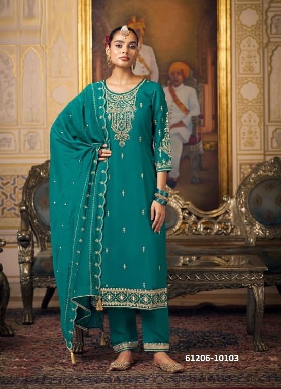 CHANDANI - Catalog # 61206 (Set of 4 Readymade Salwar Suits) MADE IN INDIA BY RANGOON
