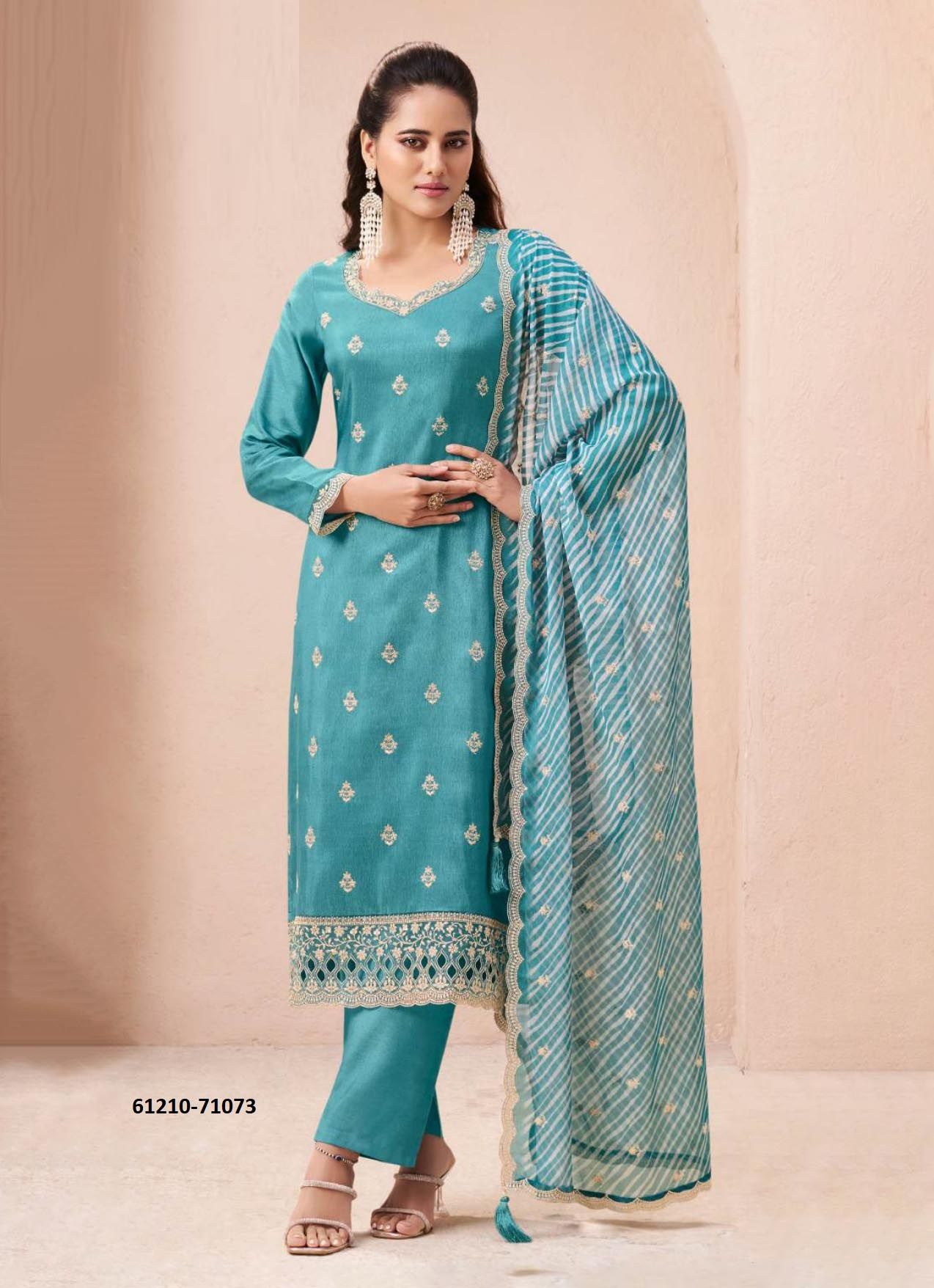 SOHINI 2 - Catalog # 61210 (Set of 4 Readymade Salwar Suits) MADE IN INDIA BY VINAY FASHION LLP