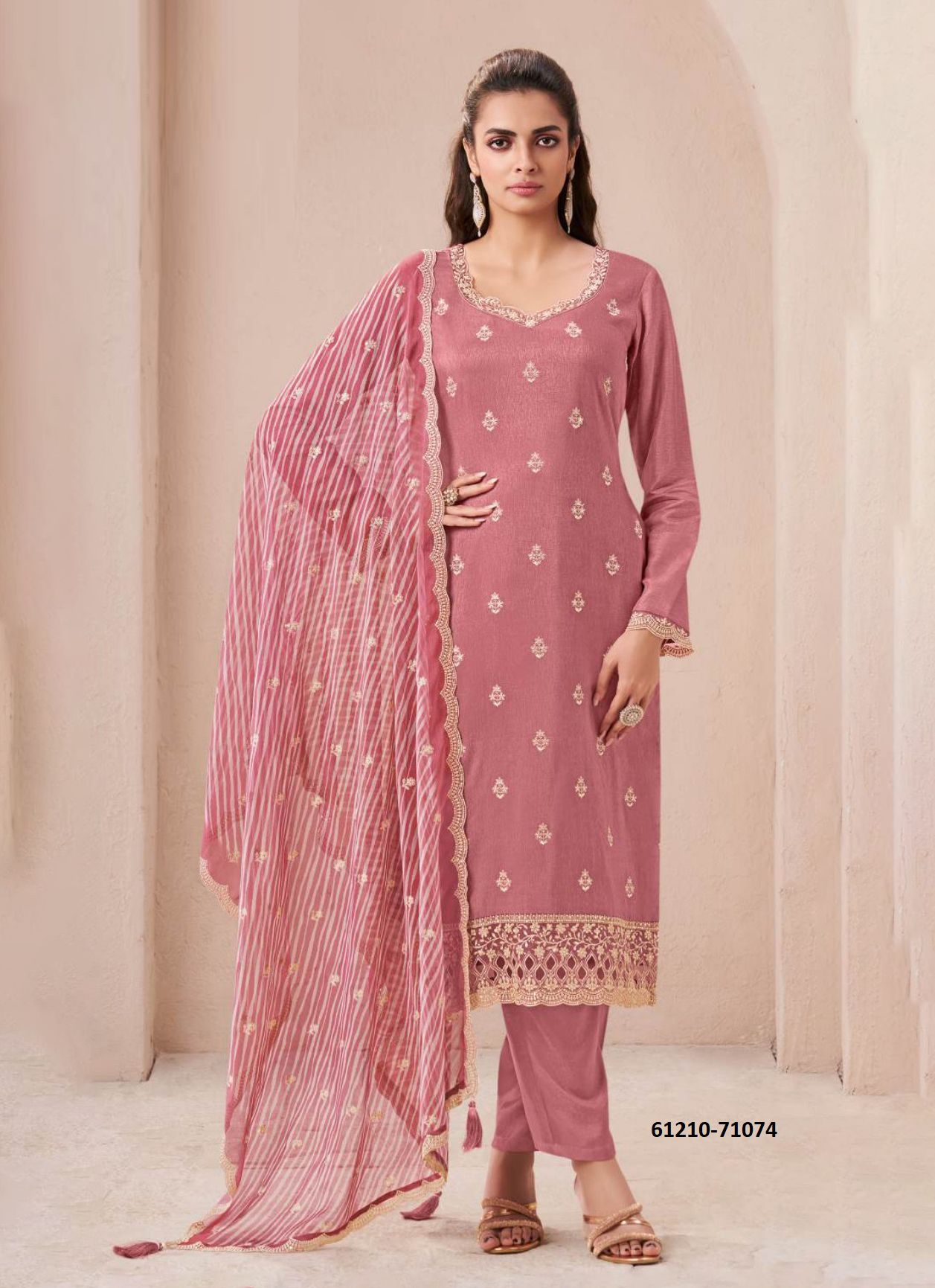 SOHINI 2 - Catalog # 61210 (Set of 4 Readymade Salwar Suits) MADE IN INDIA BY VINAY FASHION LLP
