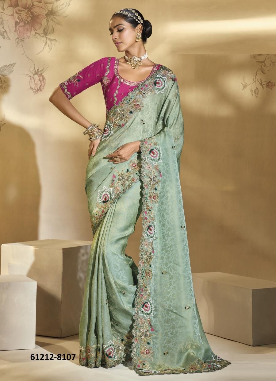 SHAHI POSHAK 6 - Catalog # 61212 (Set of 11 Sarees) MADE IN INDIA BY M N SAREES