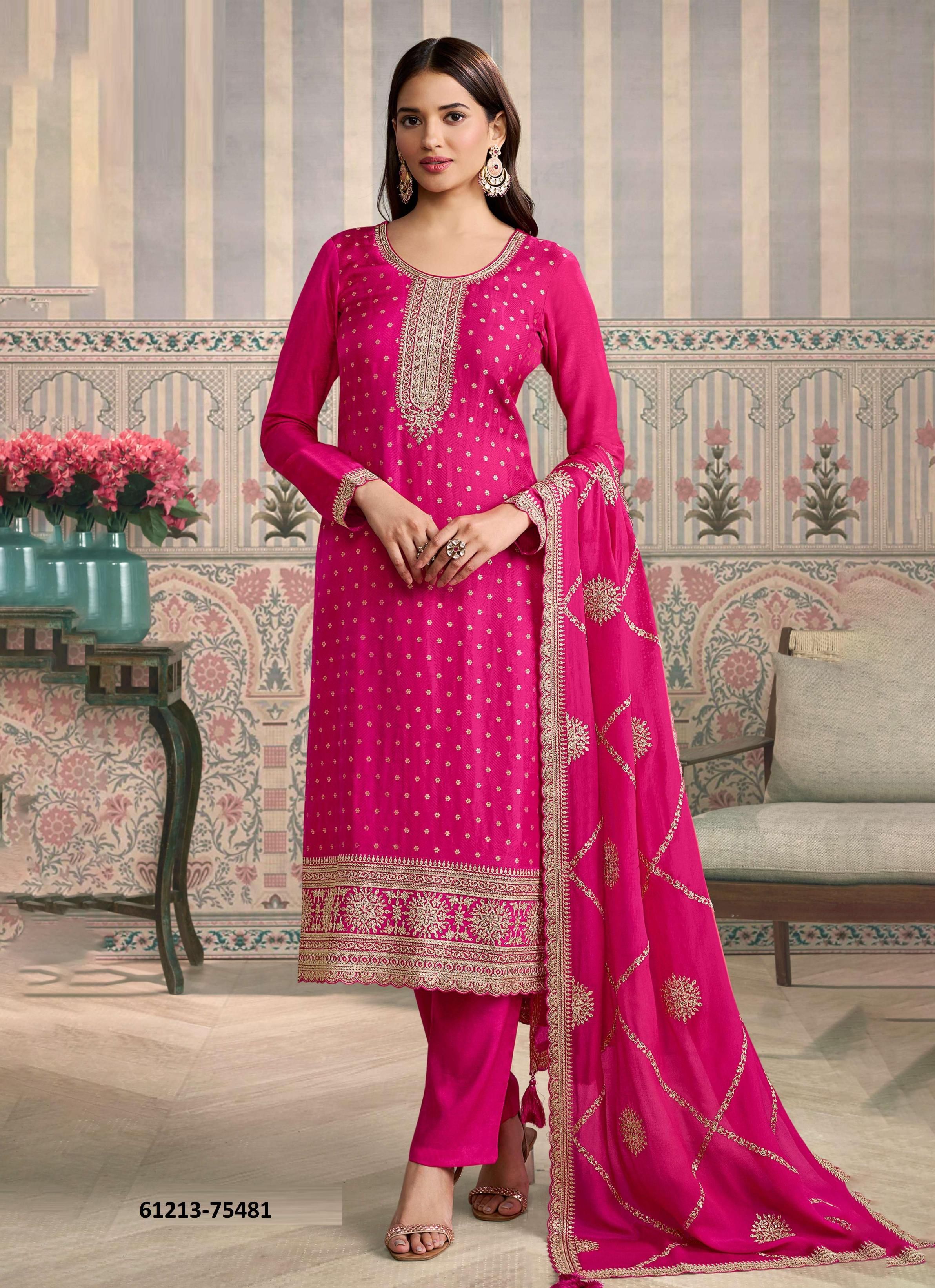JASLEEN - Catalog # 61213 (Set of 4 Readymade Salwar Suits) MADE IN INDIA BY VINAY FASHION LLP JASLEEN - Catalog # 61213 (Set of 4 Readymade Salwar Suits) MADE IN INDIA BY VINAY FASHION LLP
