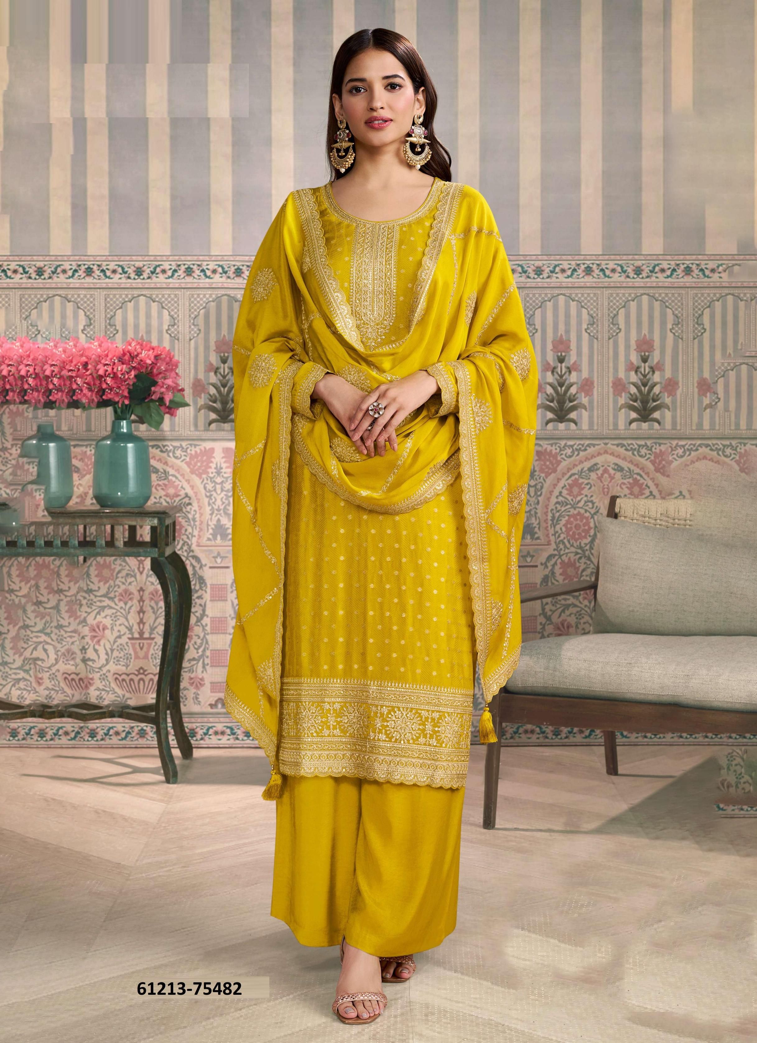 JASLEEN - Catalog # 61213 (Set of 4 Readymade Salwar Suits) MADE IN INDIA BY VINAY FASHION LLP JASLEEN - Catalog # 61213 (Set of 4 Readymade Salwar Suits) MADE IN INDIA BY VINAY FASHION LLP