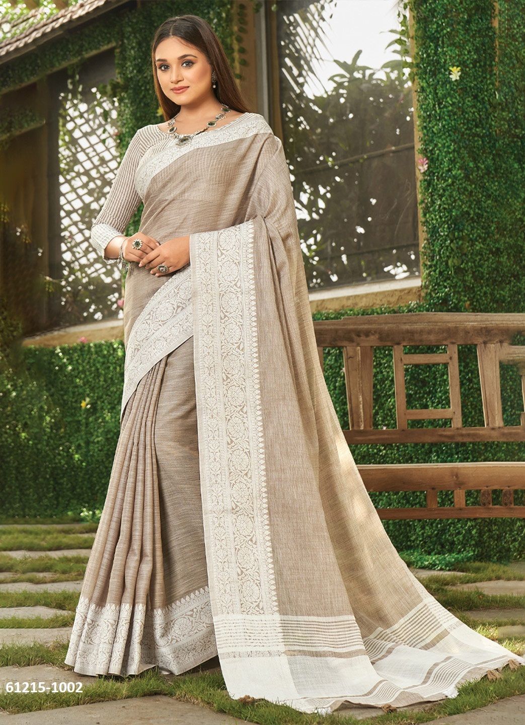 VAIBHAV - Catalog # 61215 (Set of 4 Sarees) MADE IN INDIA BY MEHERIYA