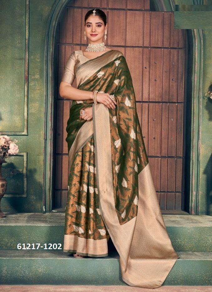 SAKHI SILK - Catalog # 61217 (Set of 4 Sarees) MADE IN INDIA BY GOBUNI