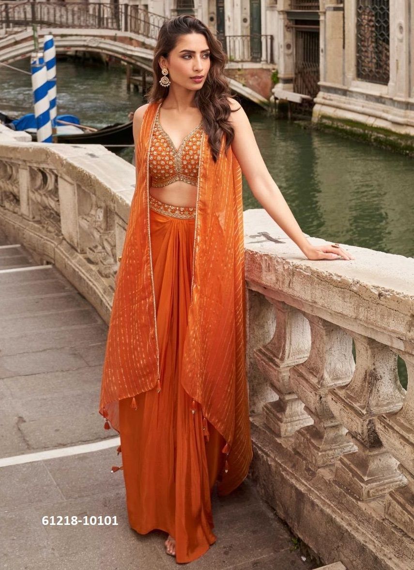 MELODY - Catalog # 61218 (Set of 5 Indo-Western Outfits) MADE IN INDIA BY SAYURI DESIGNER
