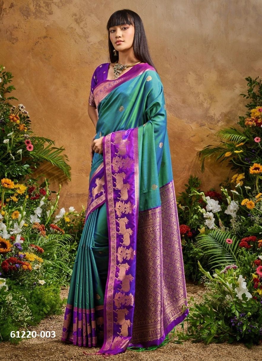 PURE SILK PICHWAI - Catalog # 61220 (Set of 6 Sarees) MADE IN INDIA BY RAJTEX FABRICS