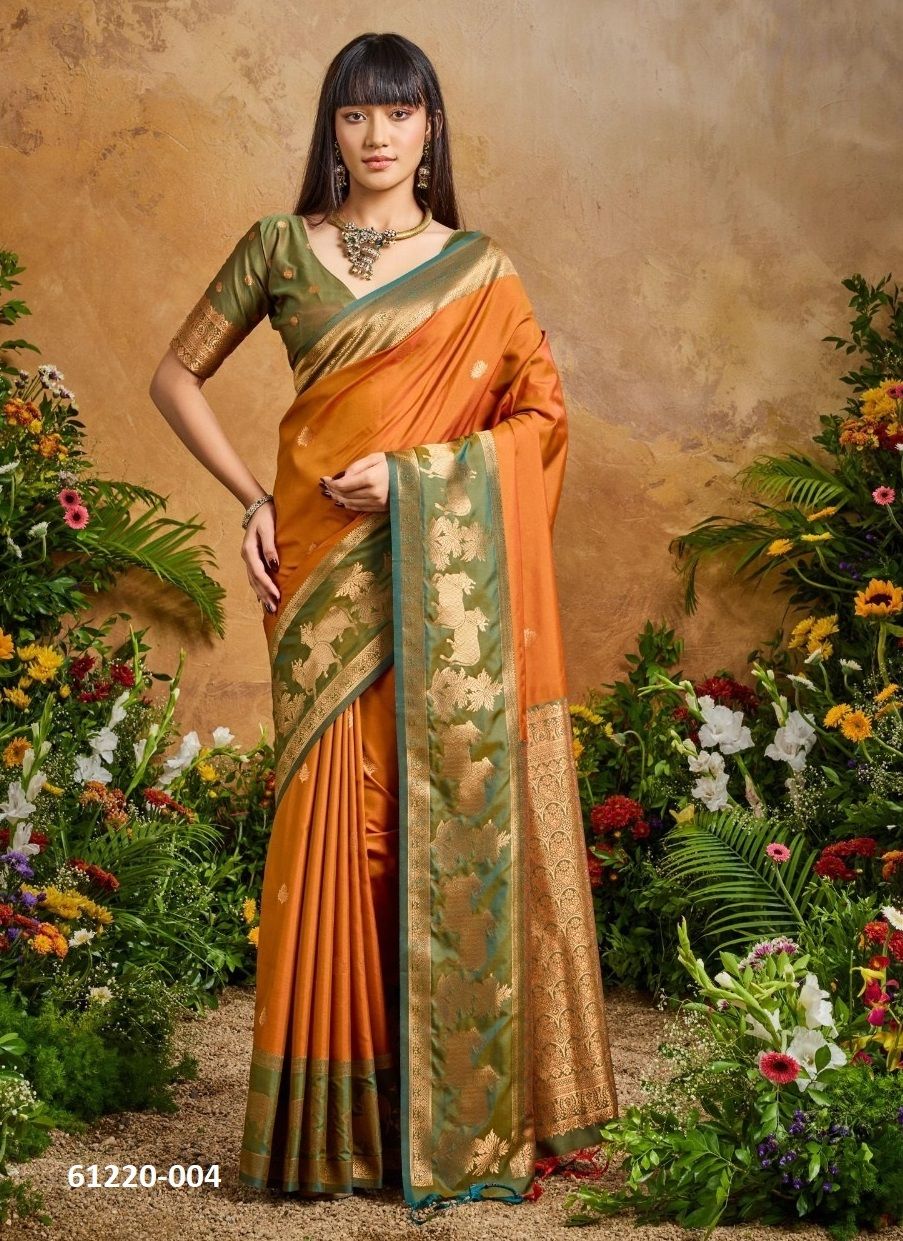 PURE SILK PICHWAI - Catalog # 61220 (Set of 6 Sarees) MADE IN INDIA BY RAJTEX FABRICS