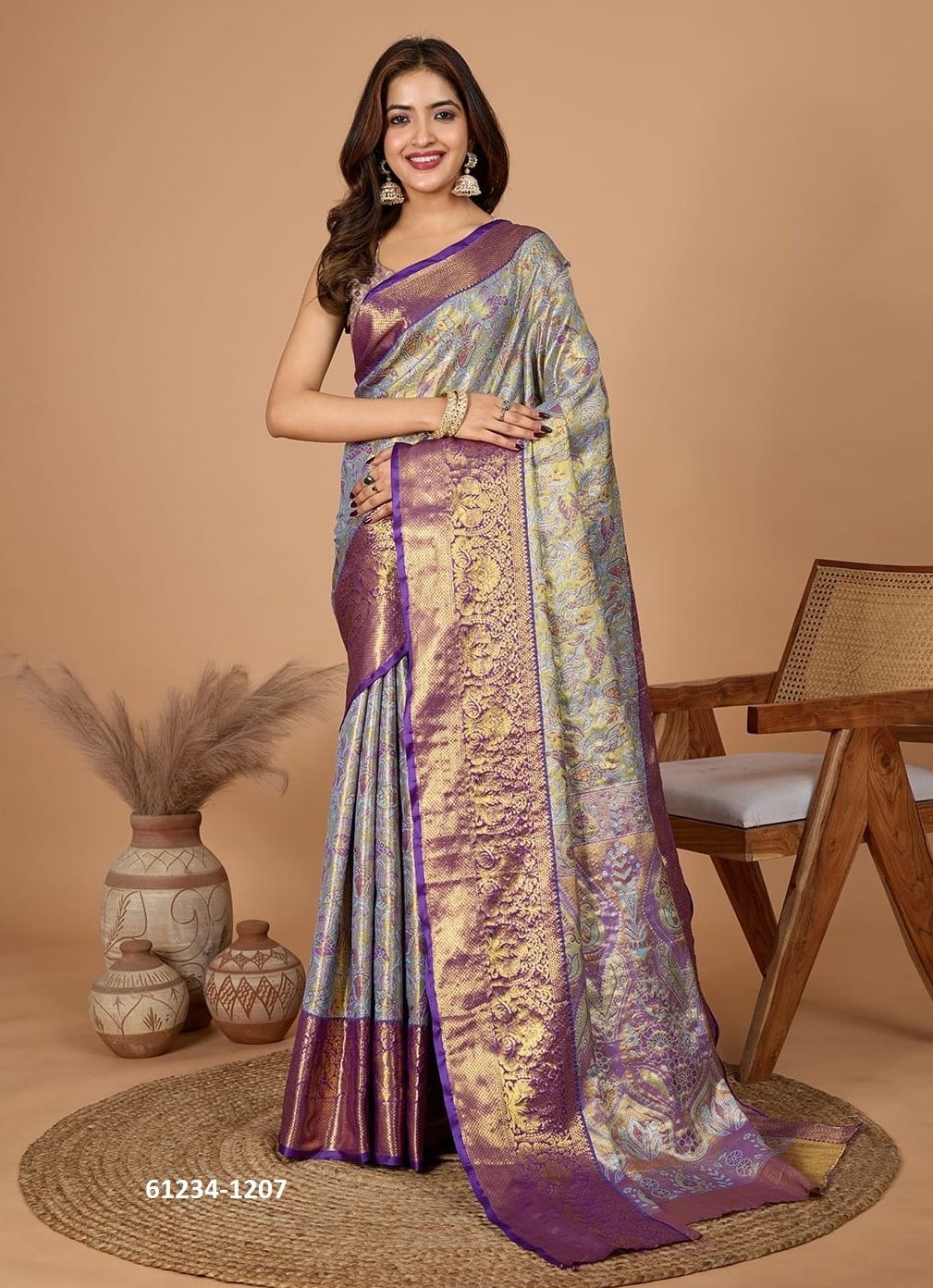 AARADHYA 2 - Catalog # 61234 (Set of 3 Sarees) by Serengeti [Made in India]