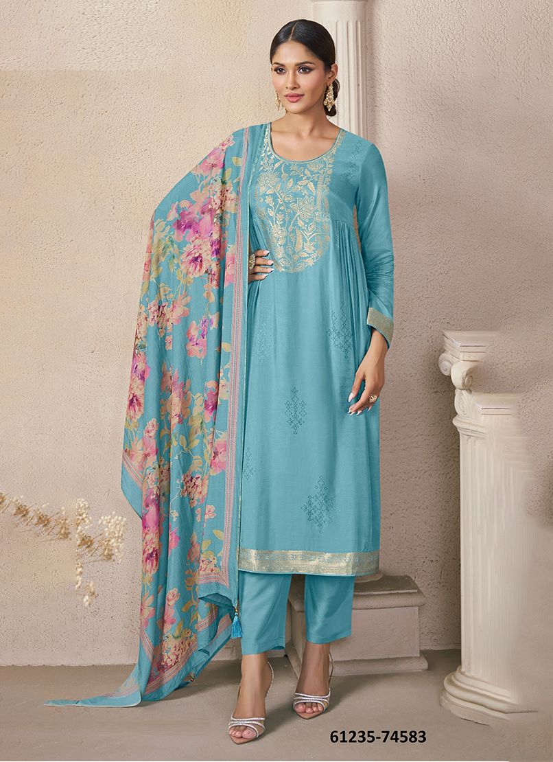 NAVYA 2 - Catalog # 61235 (Set of 4 Readymade Salwar Suits) by Vinay Fashion Llp [Made in India]