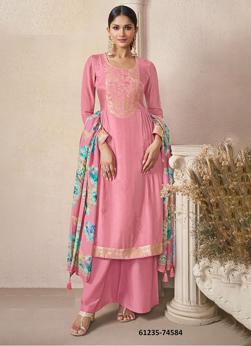 NAVYA 2 - Catalog # 61235 (Set of 4 Readymade Salwar Suits) by Vinay Fashion Llp [Made in India]