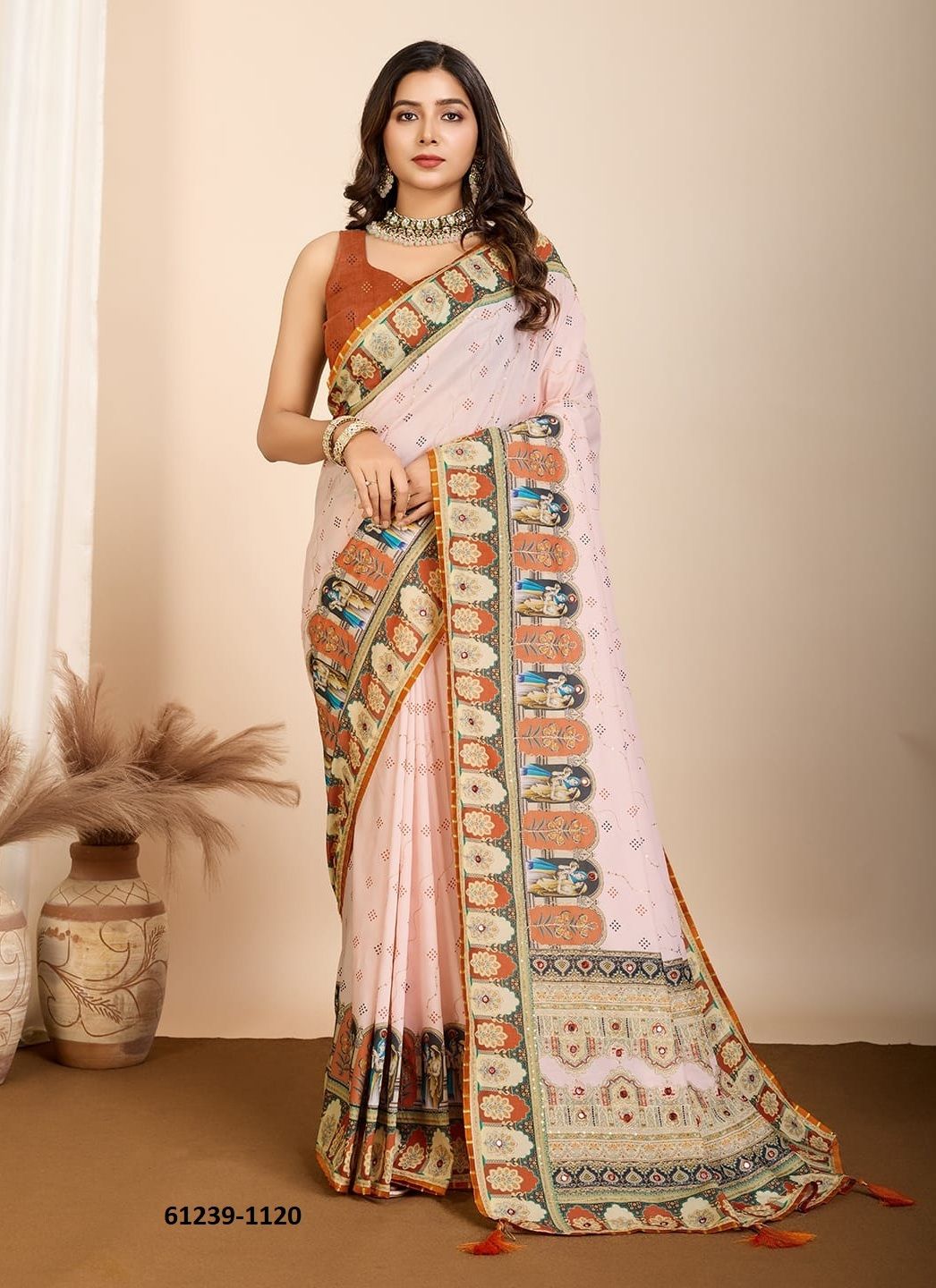 AARINI - Catalog # 61239 (Set of 3 Sarees) by Jagraasa [Made in India]