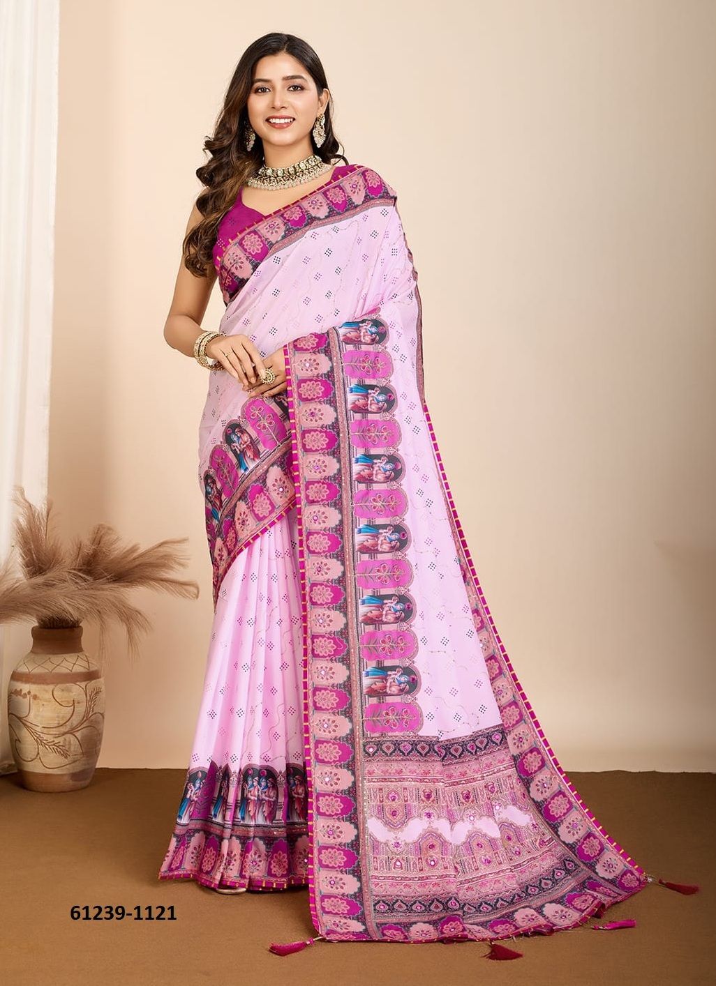 AARINI - Catalog # 61239 (Set of 3 Sarees) by Jagraasa [Made in India]