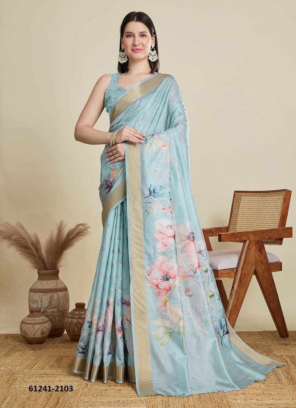 ABHILASHA - Catalog # 61241 (Set of 10 Sarees) by Meheriya [Made in India]