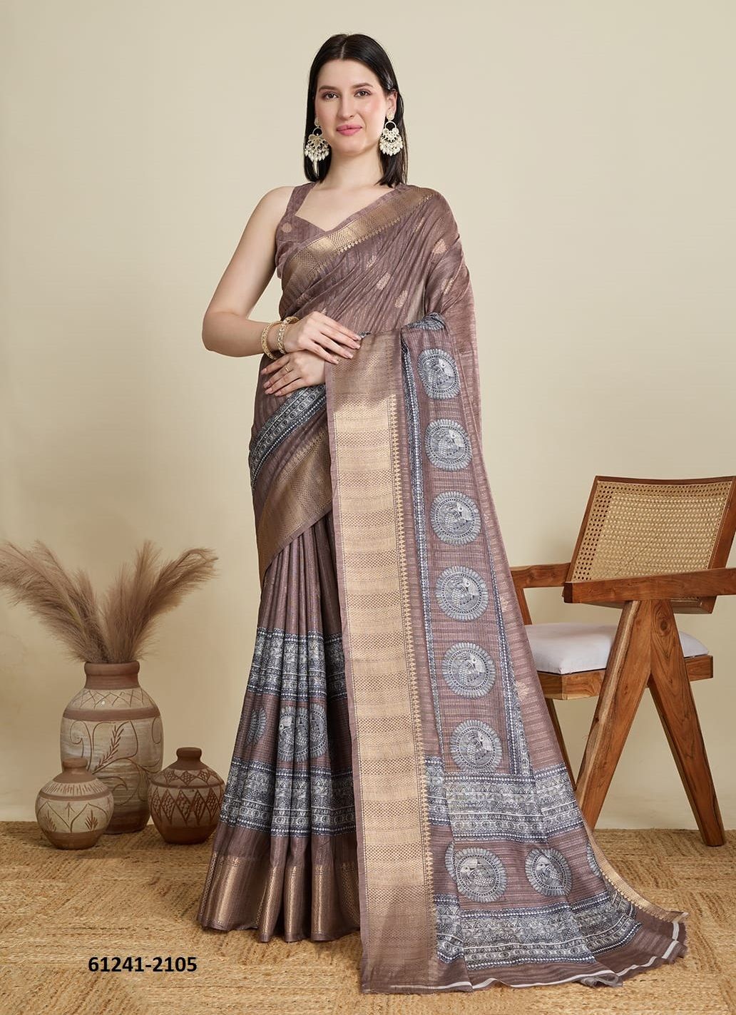 ABHILASHA - Catalog # 61241 (Set of 10 Sarees) by Meheriya [Made in India]
