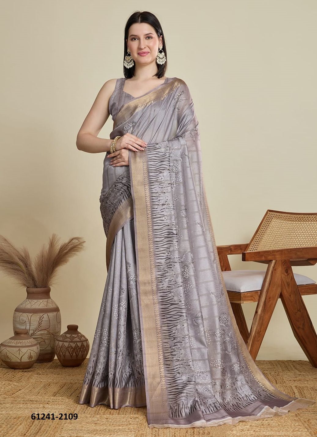 ABHILASHA - Catalog # 61241 (Set of 10 Sarees) by Meheriya [Made in India]