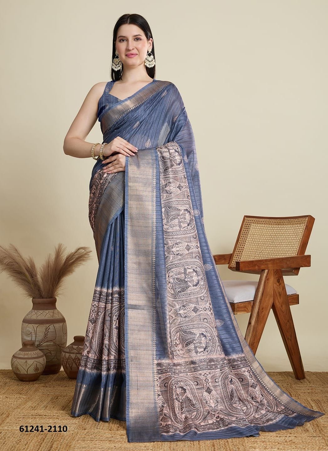 ABHILASHA - Catalog # 61241 (Set of 10 Sarees) by Meheriya [Made in India]