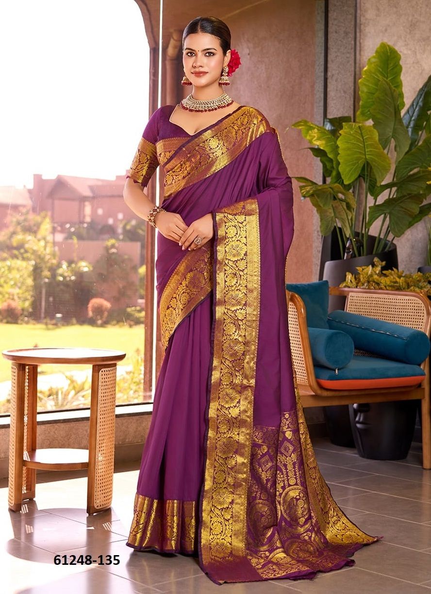 ADYA - Catalog # 61248 (Set of 4 Sarees) by Meheriya [Made in India]