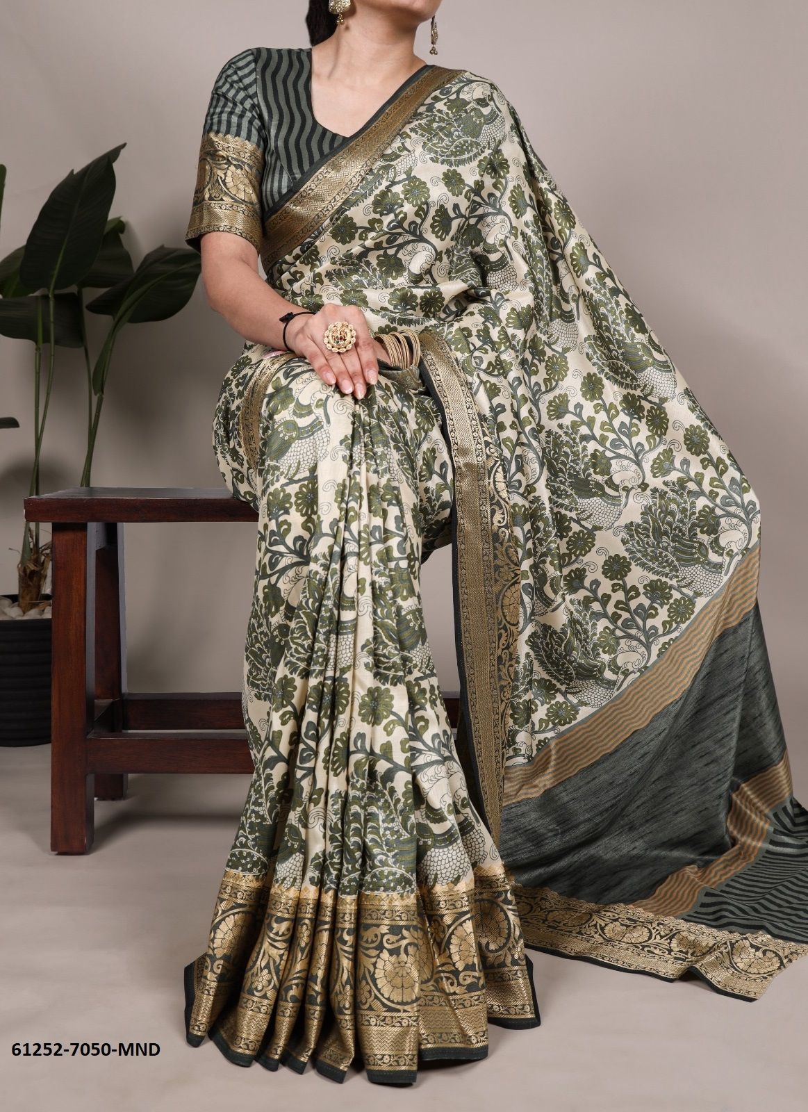 SERIES 5070 - Catalog # 61252 (Set of 4 Sarees) by Aabharan [Made in India]