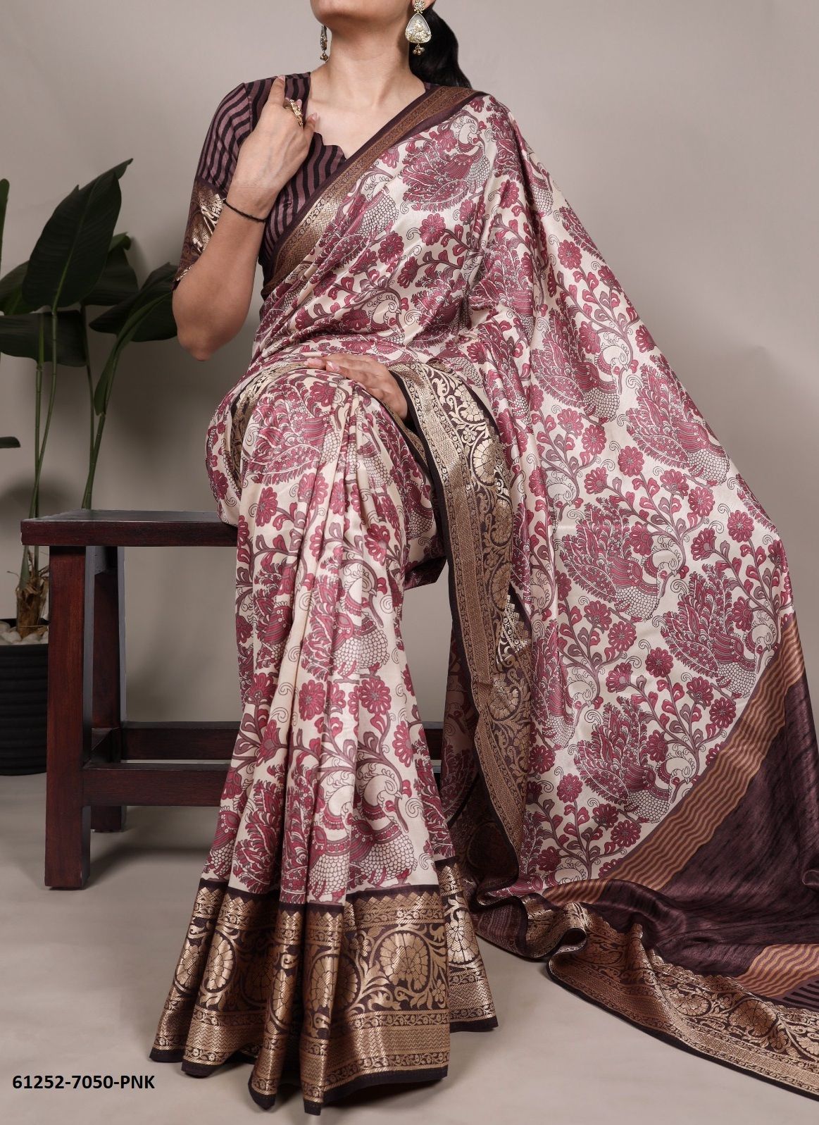 SERIES 5070 - Catalog # 61252 (Set of 4 Sarees) by Aabharan [Made in India]