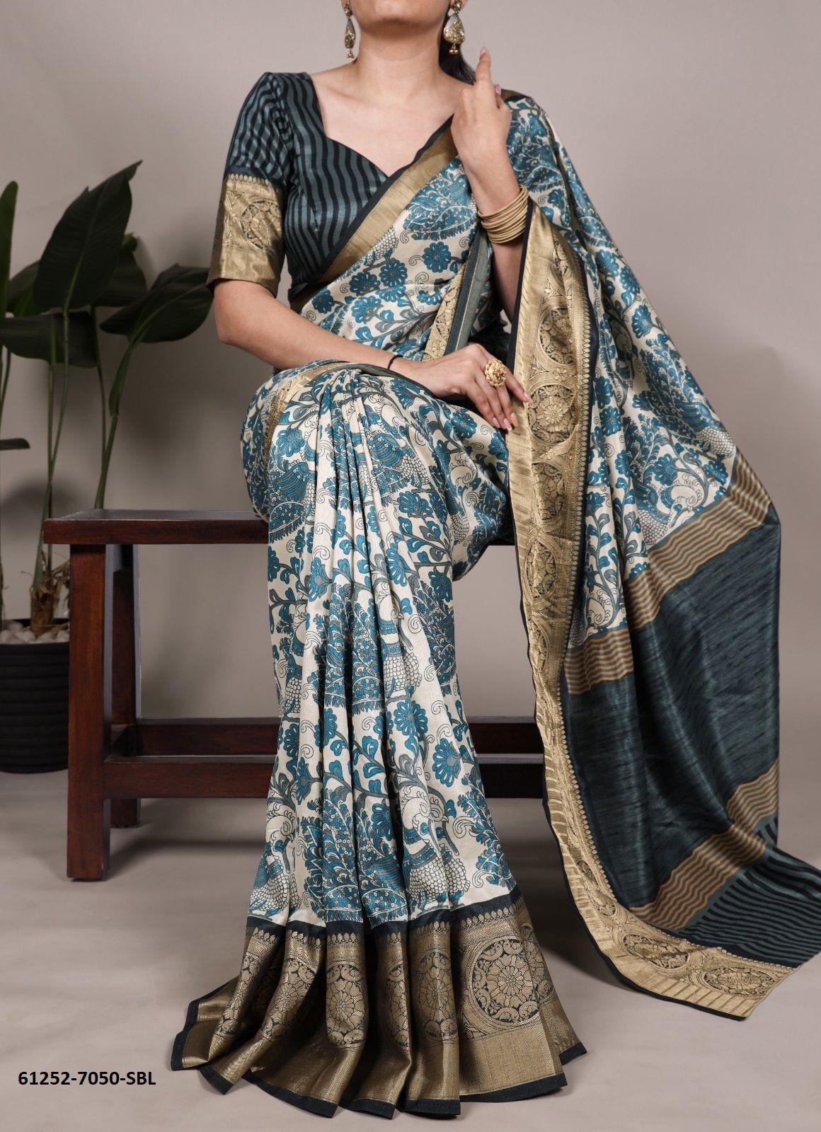 SERIES 5070 - Catalog # 61252 (Set of 4 Sarees) by Aabharan [Made in India]