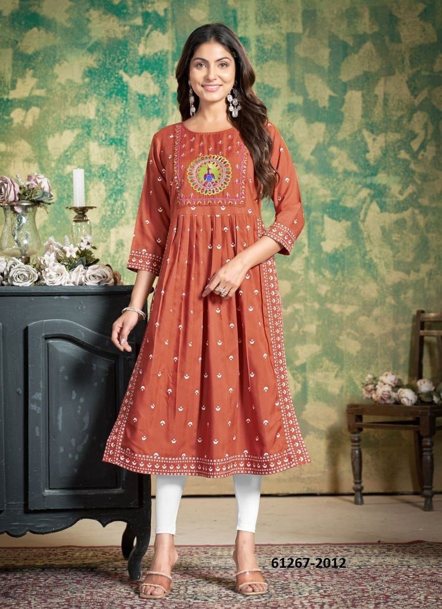 NYRA CUT - Catalog # 61267 (Set of 4 Readymade Women's Kurtis / Tops) by Meheriya NYRA CUT - Catalog # 61267 (Set of 4 Readymade Women's Kurtis / Tops) by Meheriya