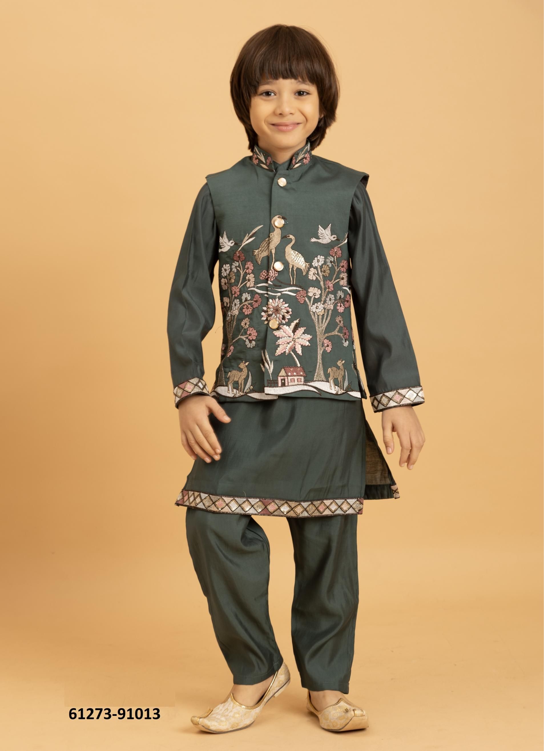 MINI KIDS WEAR - Catalog # 61273 (Set of 6 Men's Ethnic Wear) by Desi Muse MINI KIDS WEAR - Catalog # 61273 (Set of 6 Men's Ethnic Wear) by Desi Muse