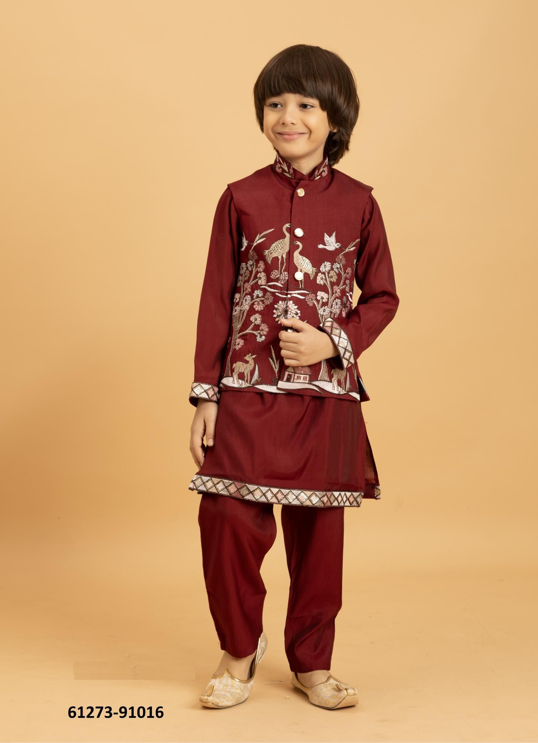 MINI KIDS WEAR - Catalog # 61273 (Set of 6 Men's Ethnic Wear) by Desi Muse MINI KIDS WEAR - Catalog # 61273 (Set of 6 Men's Ethnic Wear) by Desi Muse
