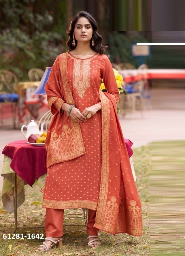 TAVLEEN - Catalog # 61281 (Set of 4 Semi-Stitched / Un-Stitched Suits) by Four Dots