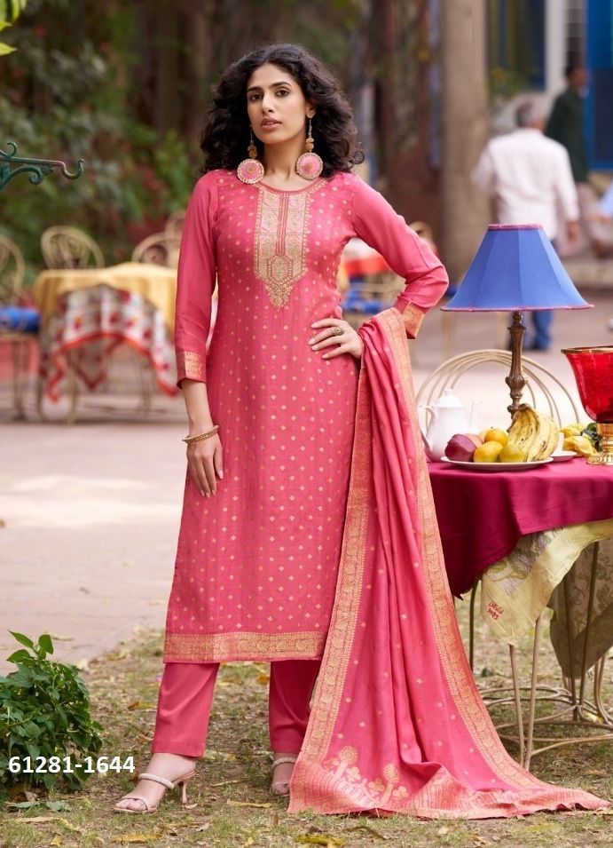 TAVLEEN - Catalog # 61281 (Set of 4 Semi-Stitched / Un-Stitched Suits) by Four Dots