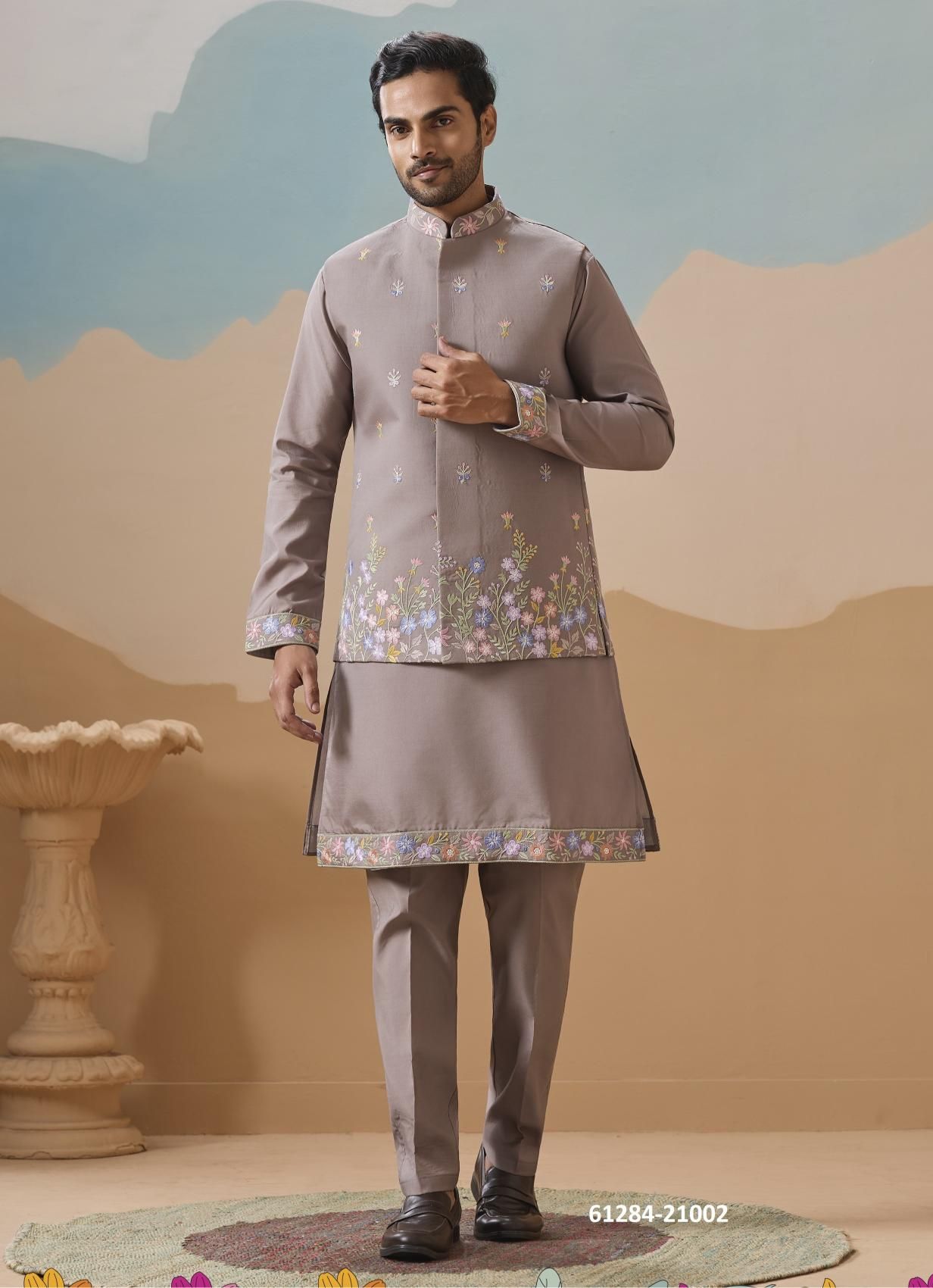 ROYAL RIVAAJ - Catalog # 61284 (Set of 6 Men's Ethnic Wear) by Desi Muse ROYAL RIVAAJ - Catalog # 61284 (Set of 6 Men's Ethnic Wear) by Desi Muse