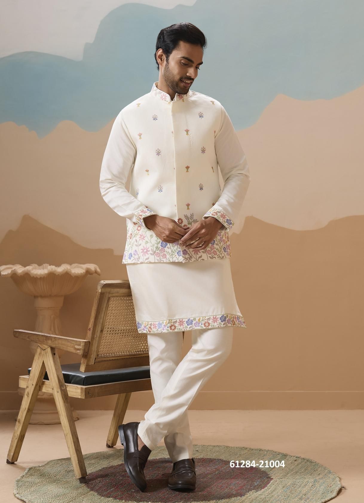 ROYAL RIVAAJ - Catalog # 61284 (Set of 6 Men's Ethnic Wear) by Desi Muse ROYAL RIVAAJ - Catalog # 61284 (Set of 6 Men's Ethnic Wear) by Desi Muse