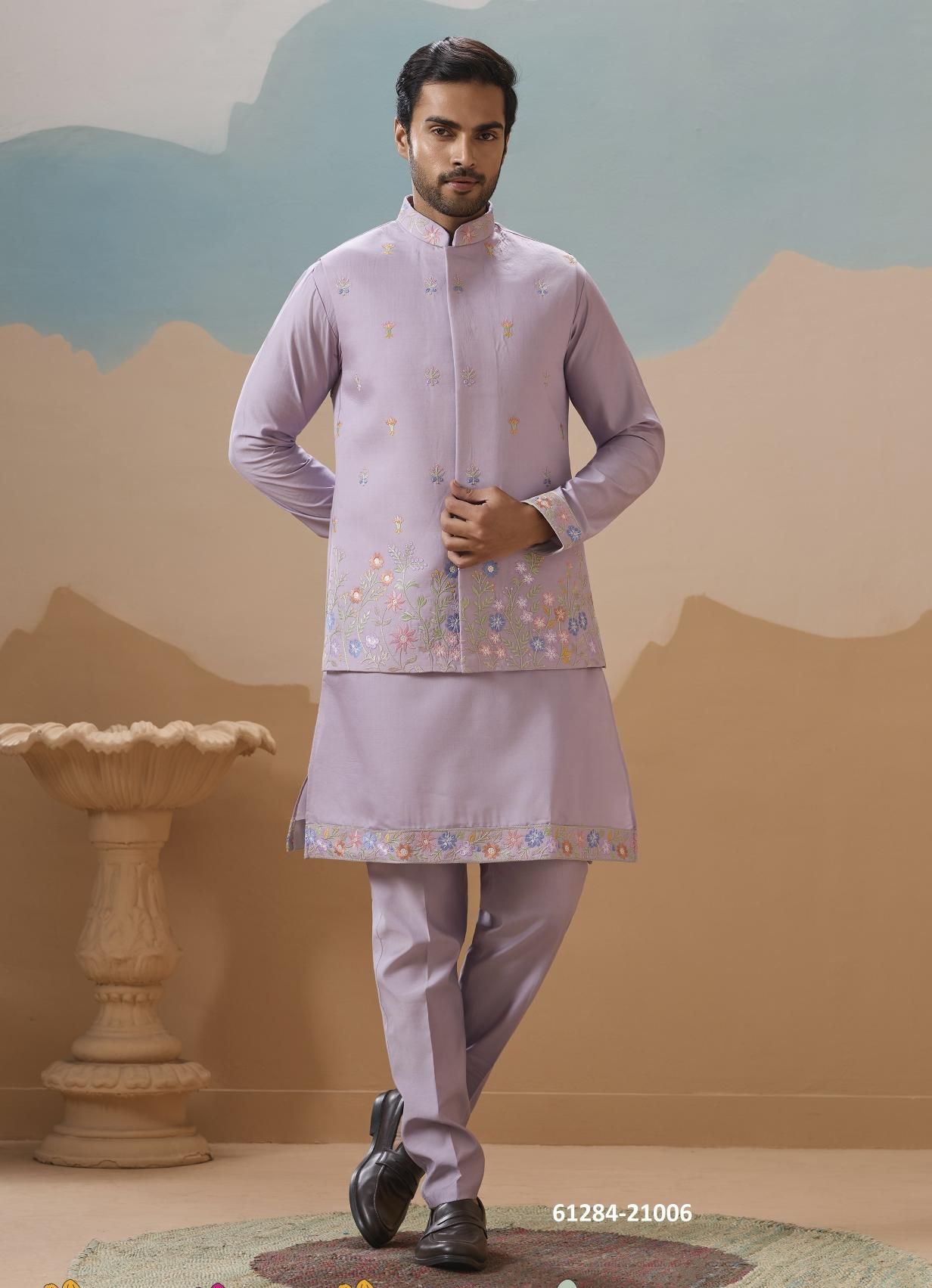 ROYAL RIVAAJ - Catalog # 61284 (Set of 6 Men's Ethnic Wear) by Desi Muse ROYAL RIVAAJ - Catalog # 61284 (Set of 6 Men's Ethnic Wear) by Desi Muse