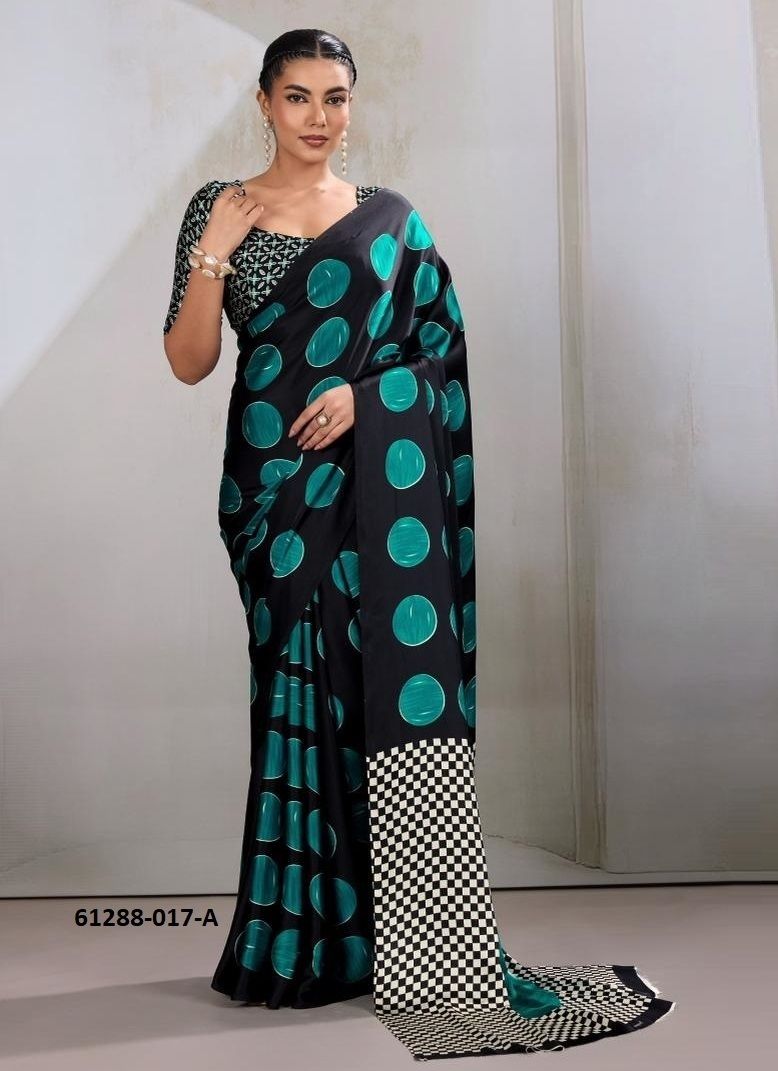 PURE AJRAKH PRINT 17 - Catalog # 61288 (Set of 6 Sarees) by Rajtex Fabrics PURE AJRAKH PRINT 17 - Catalog # 61288 (Set of 6 Sarees) by Rajtex Fabrics