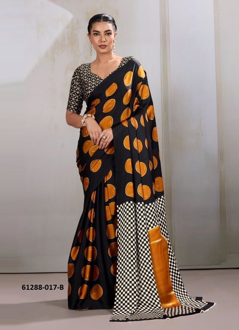 PURE AJRAKH PRINT 17 - Catalog # 61288 (Set of 6 Sarees) by Rajtex Fabrics PURE AJRAKH PRINT 17 - Catalog # 61288 (Set of 6 Sarees) by Rajtex Fabrics