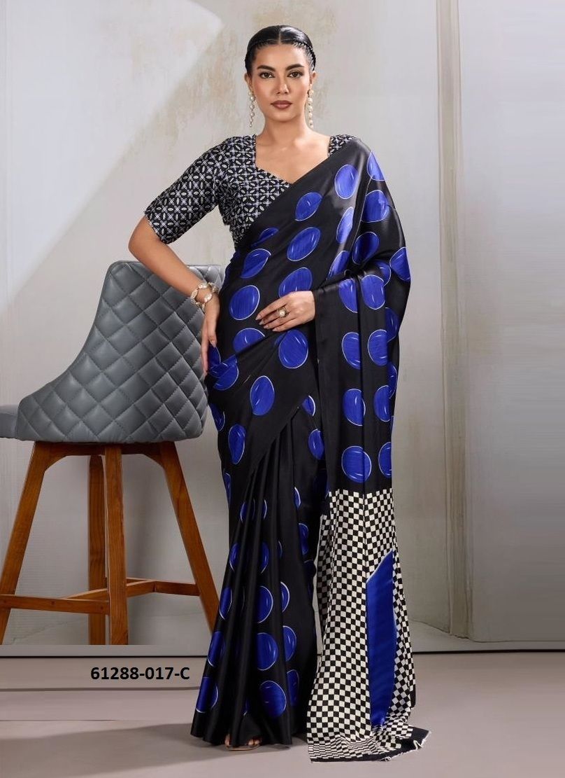 PURE AJRAKH PRINT 17 - Catalog # 61288 (Set of 6 Sarees) by Rajtex Fabrics PURE AJRAKH PRINT 17 - Catalog # 61288 (Set of 6 Sarees) by Rajtex Fabrics