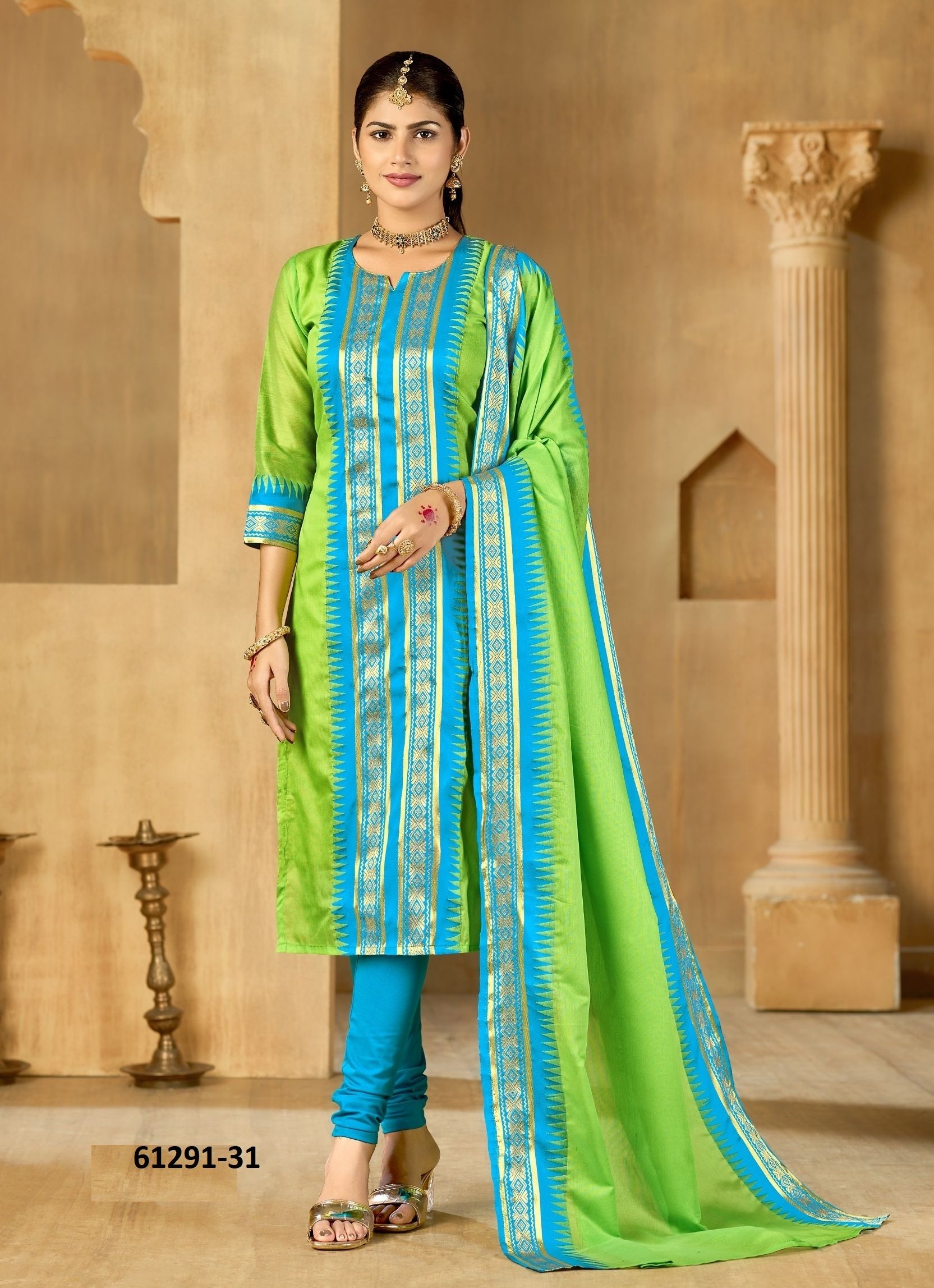 SILK AFFAIR - Catalog # 61291 (Set of 7 Readymade Women's Kurtis / Tops) by Desi Muse SILK AFFAIR - Catalog # 61291 (Set of 7 Readymade Women's Kurtis / Tops) by Desi Muse
