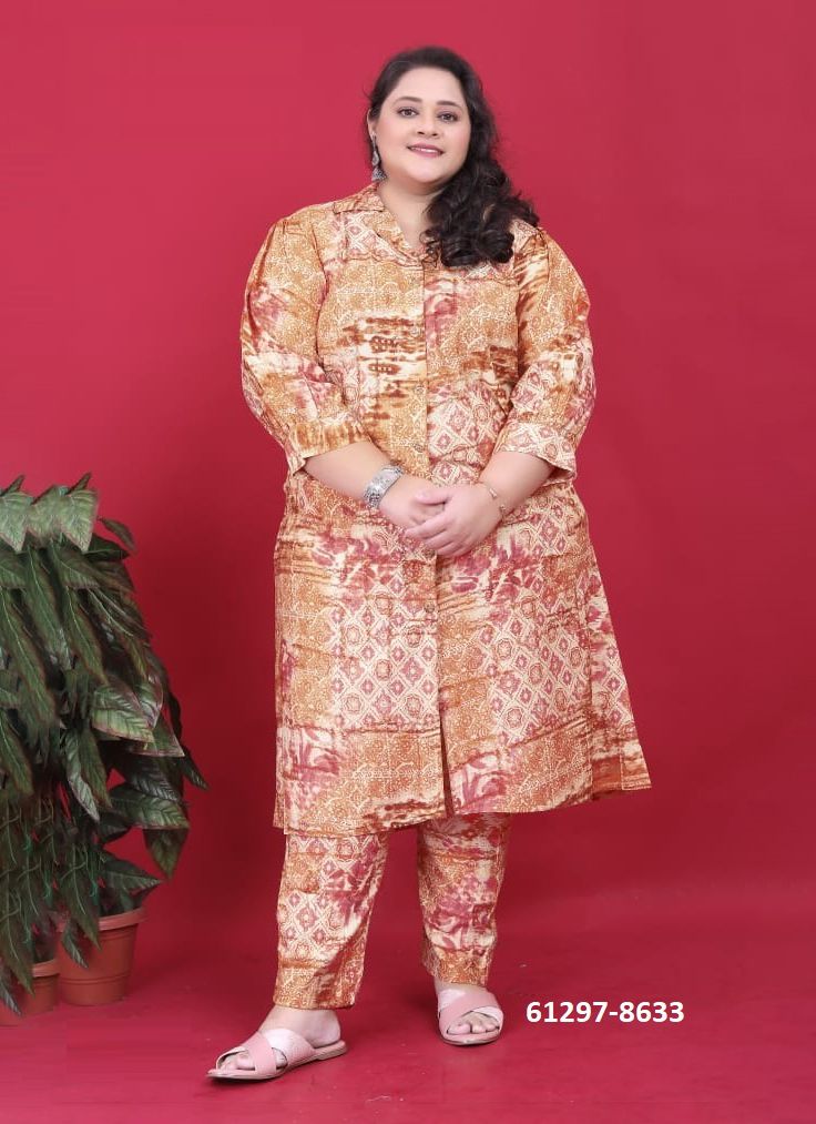 BIG SIZE CO-ORD SET 2 - Catalog # 61297 (Set of 4 Tops With Bottoms) by Meheriya BIG SIZE CO-ORD SET 2 - Catalog # 61297 (Set of 4 Tops With Bottoms) by Meheriya