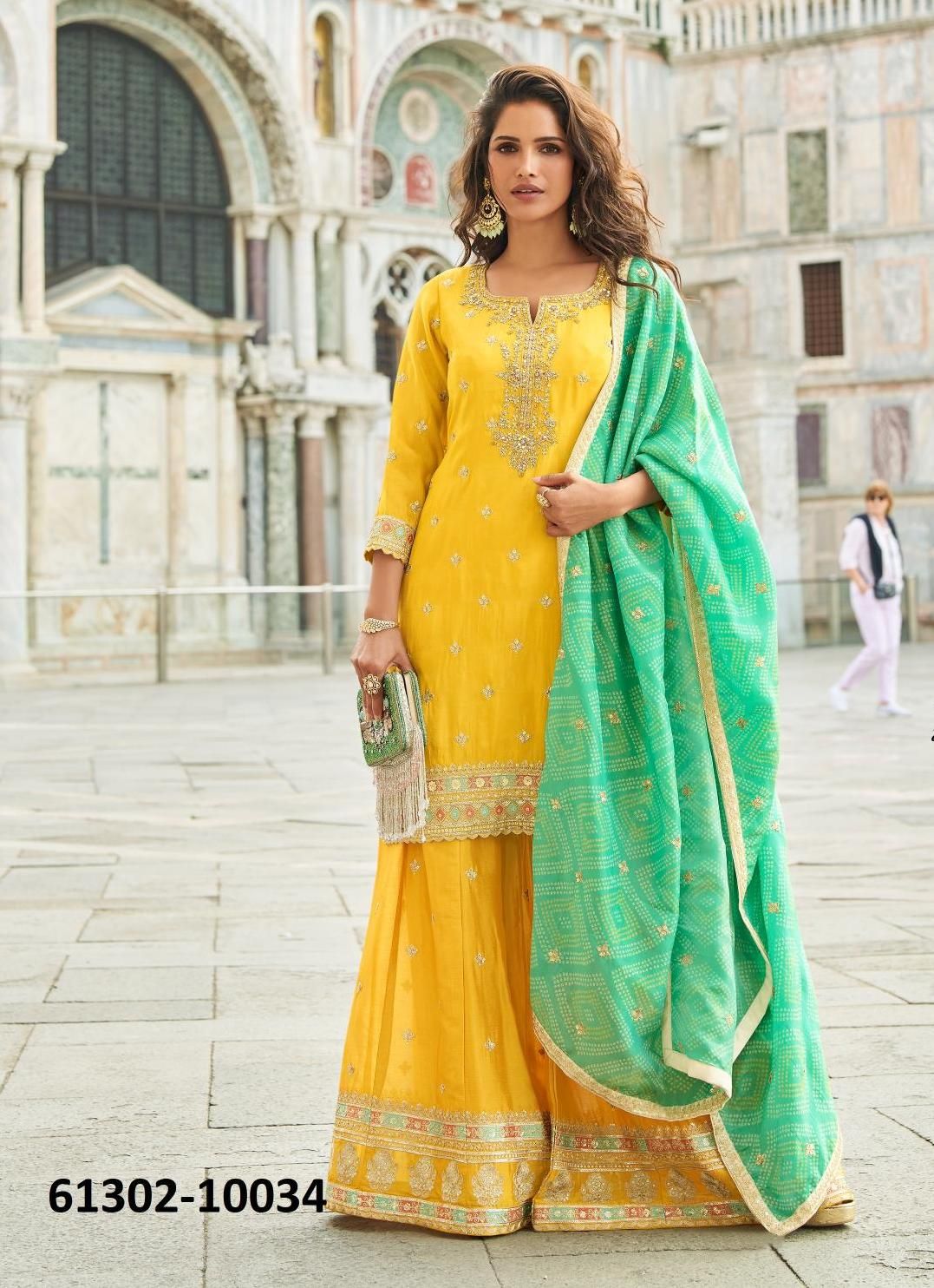 TAJ - Catalog # 61302 (Set of 4 Readymade Salwar Suits) by Sayuri Designer TAJ - Catalog # 61302 (Set of 4 Readymade Salwar Suits) by Sayuri Designer