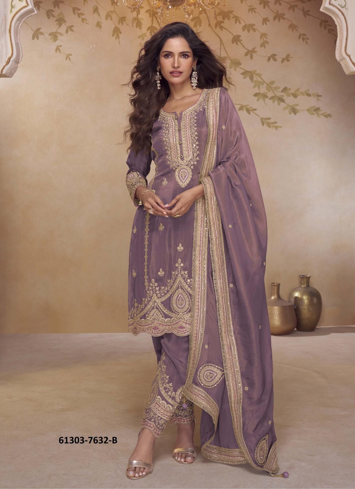 NIRALI - Catalog # 61303 (Set of 3 Readymade Salwar Suits) by Gulkayra Designer