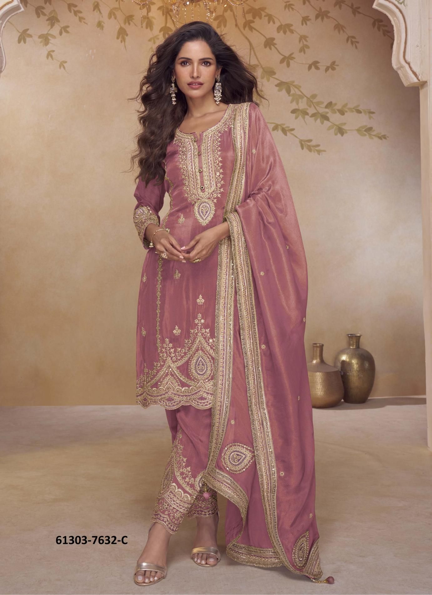 NIRALI - Catalog # 61303 (Set of 3 Readymade Salwar Suits) by Gulkayra Designer