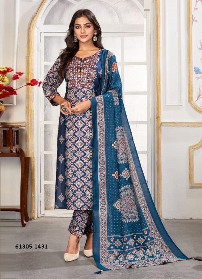 GORI 1 - Catalog # 61305 (Set of 4 Readymade Salwar Suits) by Jagraasa GORI 1 - Catalog # 61305 (Set of 4 Readymade Salwar Suits) by Jagraasa