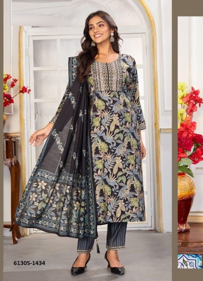 GORI 1 - Catalog # 61305 (Set of 4 Readymade Salwar Suits) by Jagraasa GORI 1 - Catalog # 61305 (Set of 4 Readymade Salwar Suits) by Jagraasa